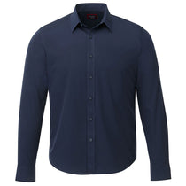 UNTUCKit Men's Navy Castello Wrinkle-Free Long Sleeve Slim-Fit Shirt