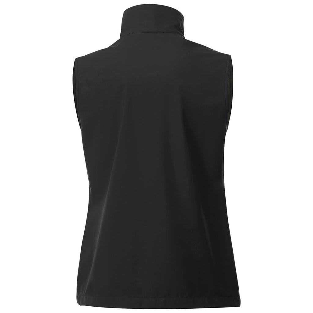 Elevate Women's Black Warlow Softshell Vest