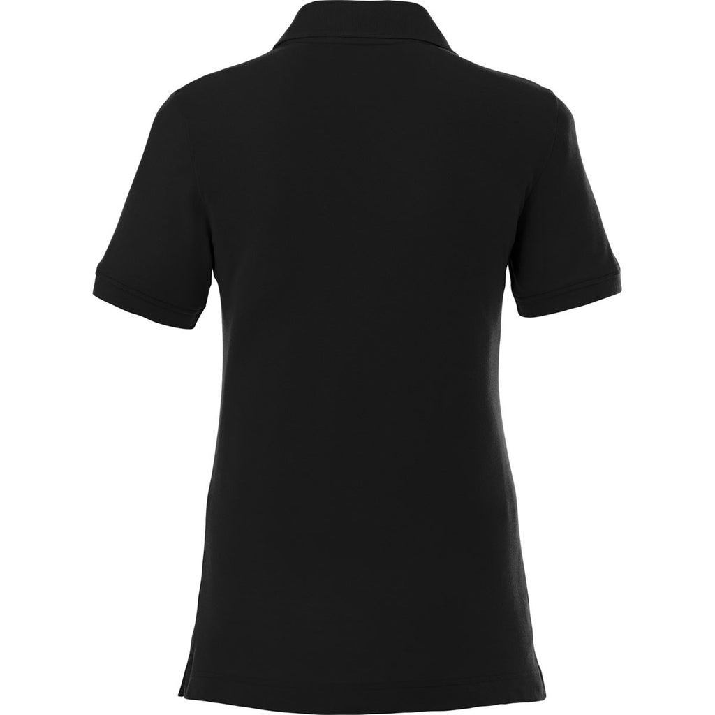 Elevate Women's Black Crandall Short Sleeve Polo