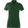 Elevate Women's Forest Green Acadia Short Sleeve Polo
