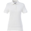 Elevate Women's White Belmont Short Sleeve Polo