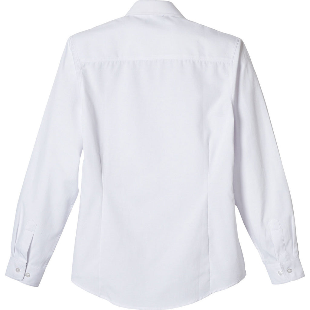 Elevate Women's White Tulare Oxford Long Sleeve Shirt