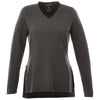 Elevate Women's Heather Dark Charcoal Bromley Knit V-Neck
