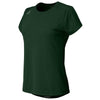 New Balance Women's Team Dark Green Short Sleeve Tech Tee