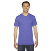 American Apparel Unisex Triblend Short-Sleeve Tri Orchid Track T-Shirt