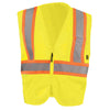 OccuNomix Men's Yellow Mesh Self-Extinguishing Two-Tone Vest with Quick Release Zipper