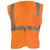OccuNomix Men's Orange Mesh Self-Extinguishing Vest with Quick Release Zipper