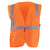 OccuNomix Men's Orange Solid Self-Extinguishing Vest with Quick Release Zipper