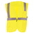 OccuNomix Men's Yellow Solid Self-Extinguishing Vest with Quick Release Zipper