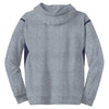 Sport-Tek Men's Grey Heather/ True Navy Tall Tech Fleece Colorblock Hooded Sweatshirt
