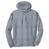 Sport-Tek Men's Grey Heather/ True Navy Tall Tech Fleece Colorblock Hooded Sweatshirt