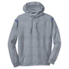 Sport-Tek Men's Grey Heather/ True Royal Tall Tech Fleece Colorblock Hooded Sweatshirt