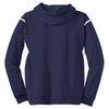 Sport-Tek Men's True Navy/ White Tall Tech Fleece Colorblock Hooded Sweatshirt