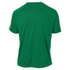 Sport-Tek Men's Kelly Green/ White Tall Colorblock PosiCharge Competitor Tee