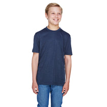 Team 365 Youth Sp Dark Navy Heather Zone Sonic Heather Performance T-Shirt