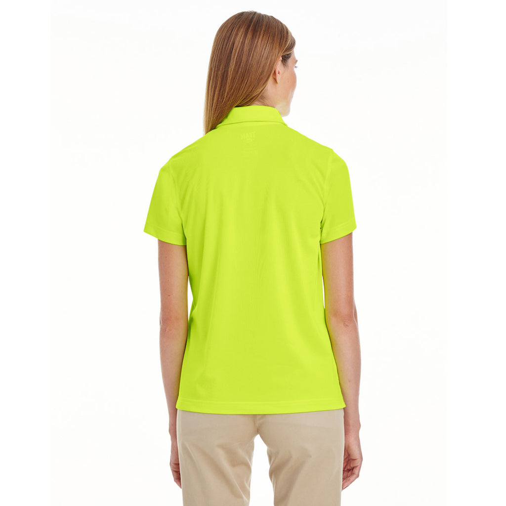 Team 365 Women's Safety Yellow Command Snag-Protection Polo