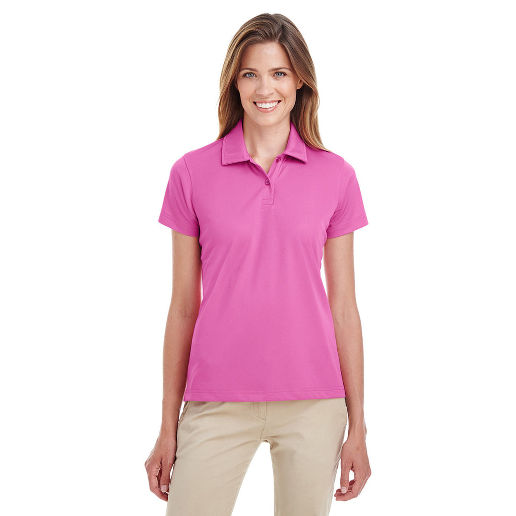 Team 365 Women's Sport Charity Pink Command Snag-Protection Polo