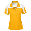 Team 365 Women's Sport Athletic Gold Victor Performance Polo