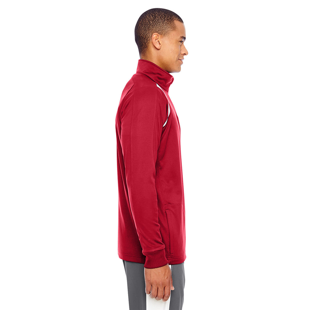 Team 365 Men's Sport Red/White Elite Performance Quarter-Zip