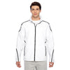 Team 365 Men's White Conquest Jacket with Mesh Lining