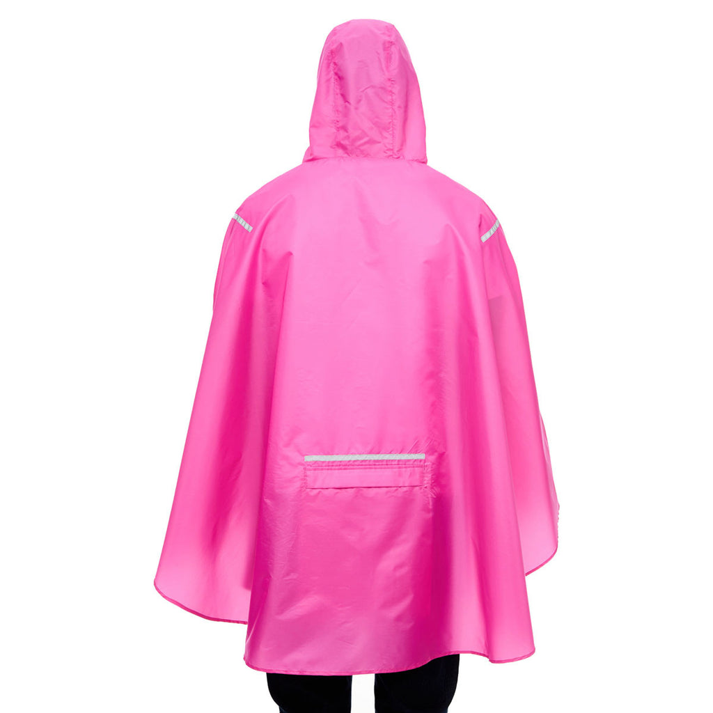 Team 365 Men's Sport Charity Pink Stadium Packable Poncho