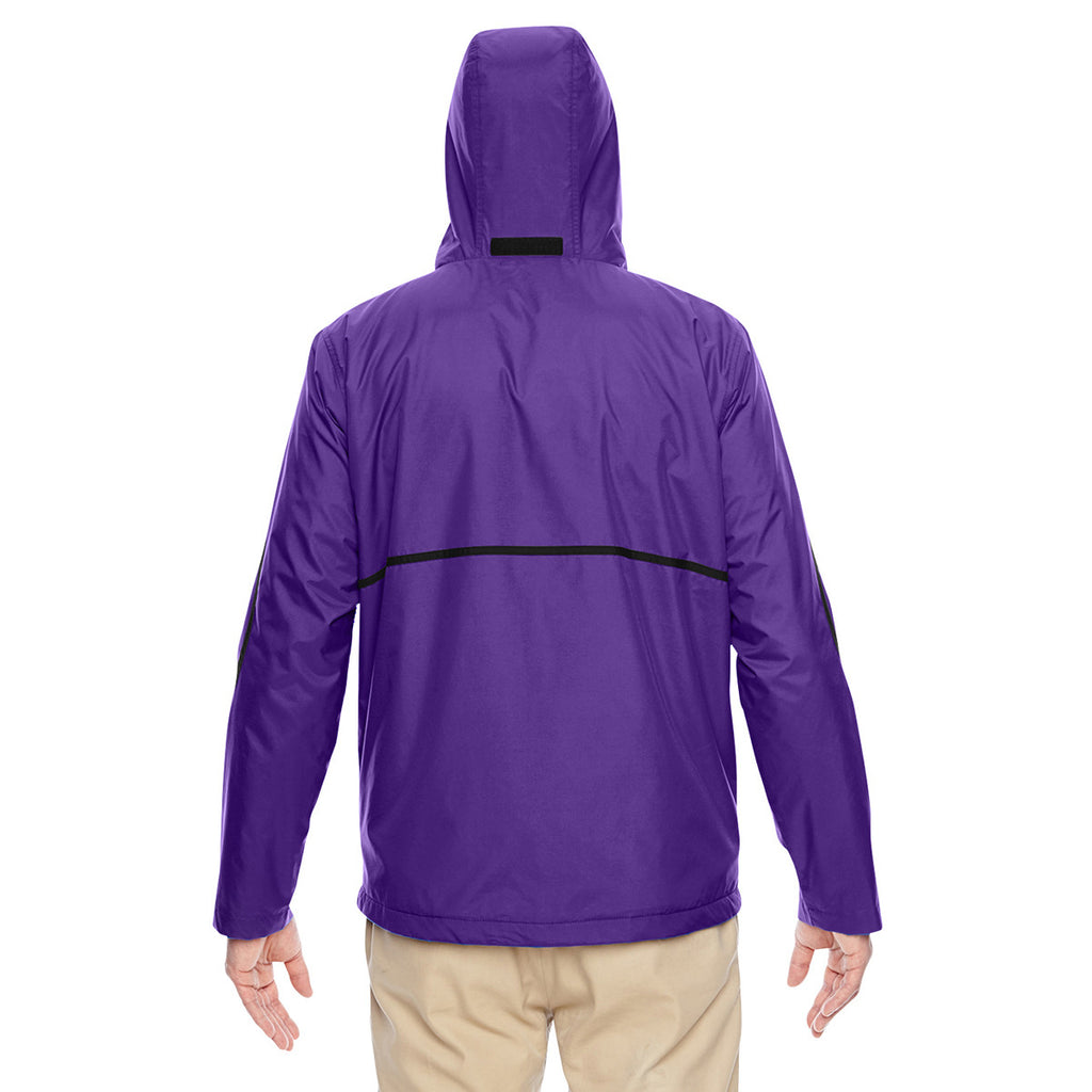 Team 365 Men's Sport Purple Conquest Jacket with Fleece Lining