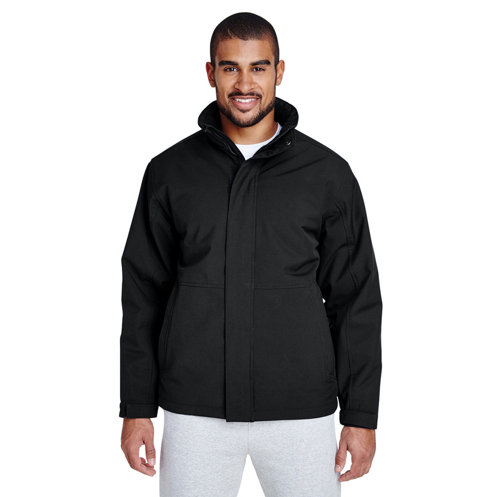 Team 365 Men's Black Guardian Insulated Soft Shell Jacket