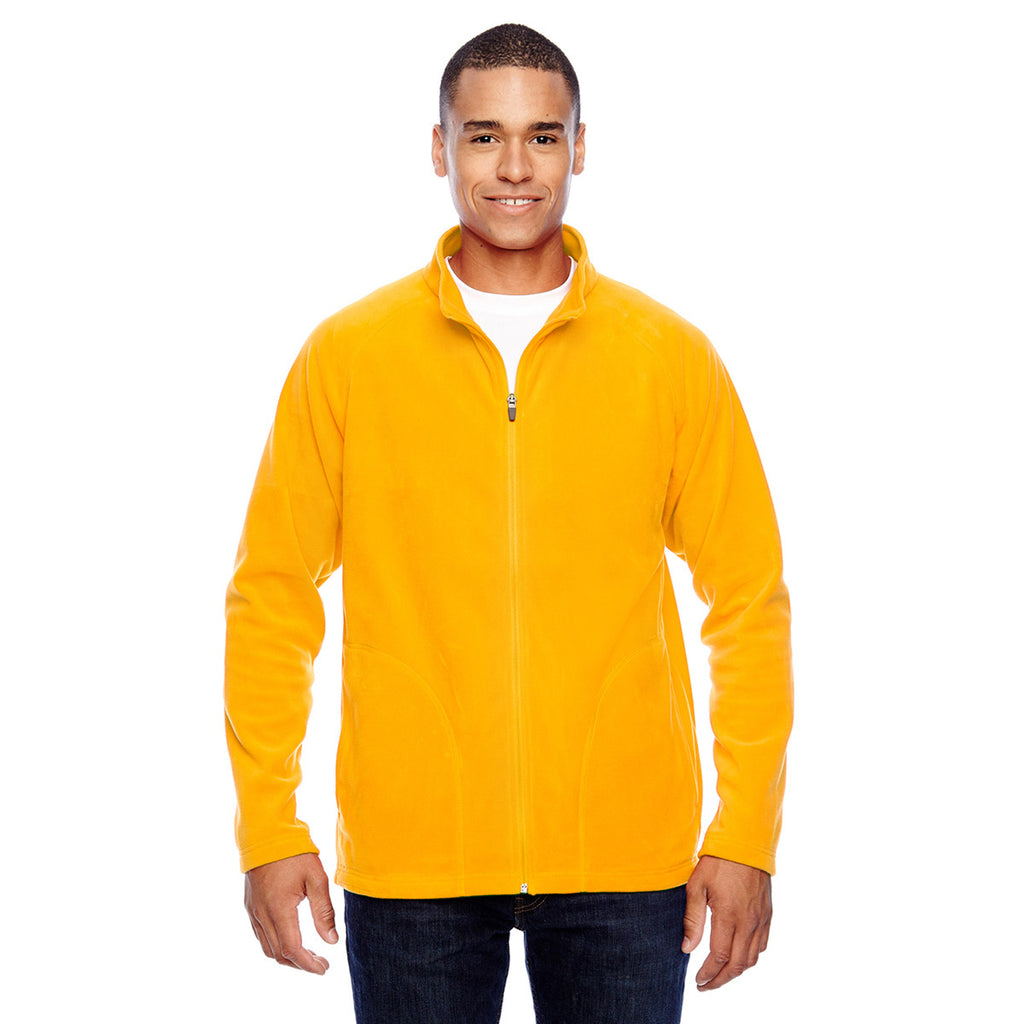 Team 365 Men's Sport Athletic Gold Campus Microfleece Jacket