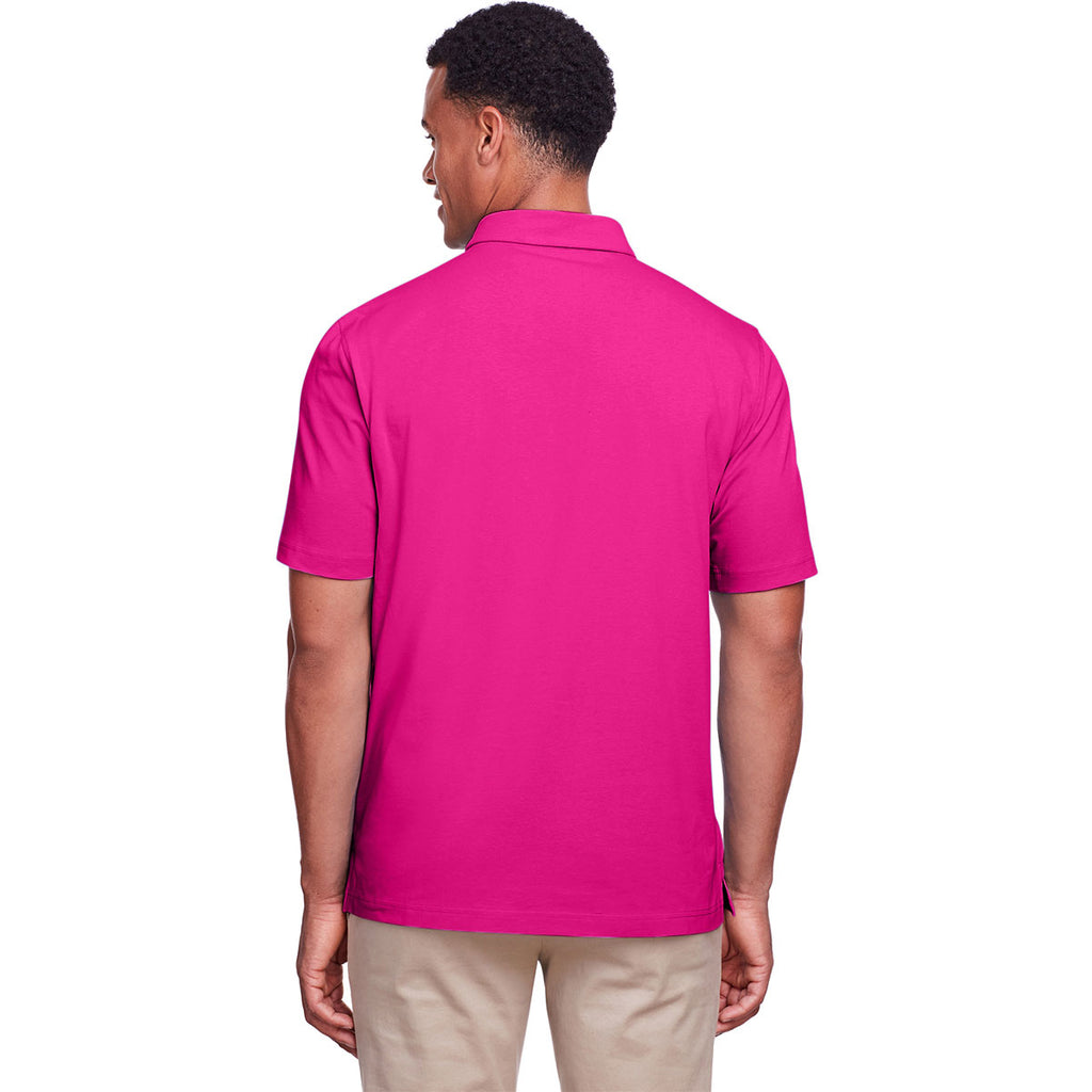 UltraClub Men's Heliconia Lakeshore Stretch Cotton Performance Polo