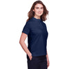 UltraClub Women's Navy Lakeshore Stretch Cotton Performance Polo