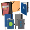 Strand Blue Snow Canvas Notebook/Executive Charger Gift Set