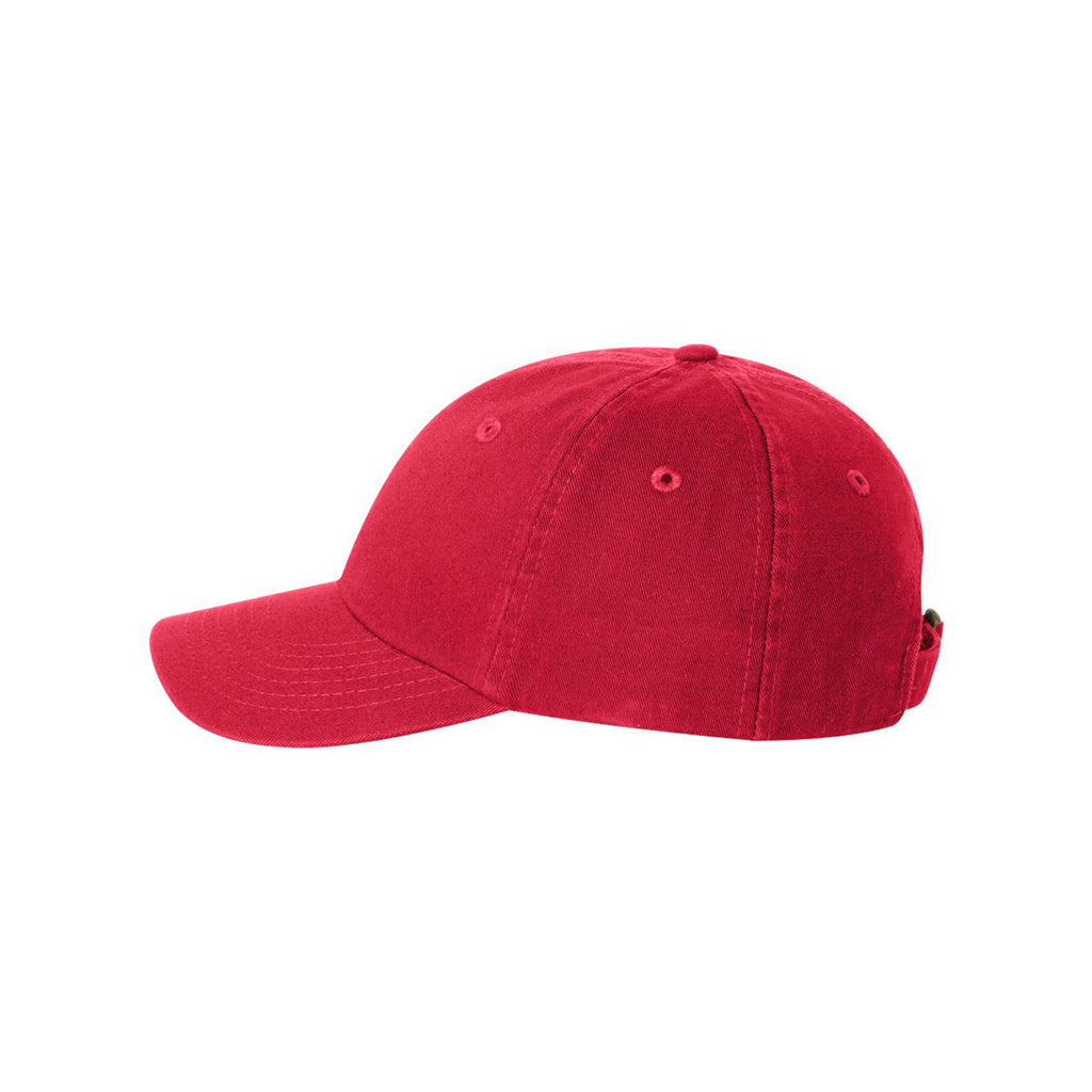 Valucap Red Small Fit Bio-Washed Unstructured Cap