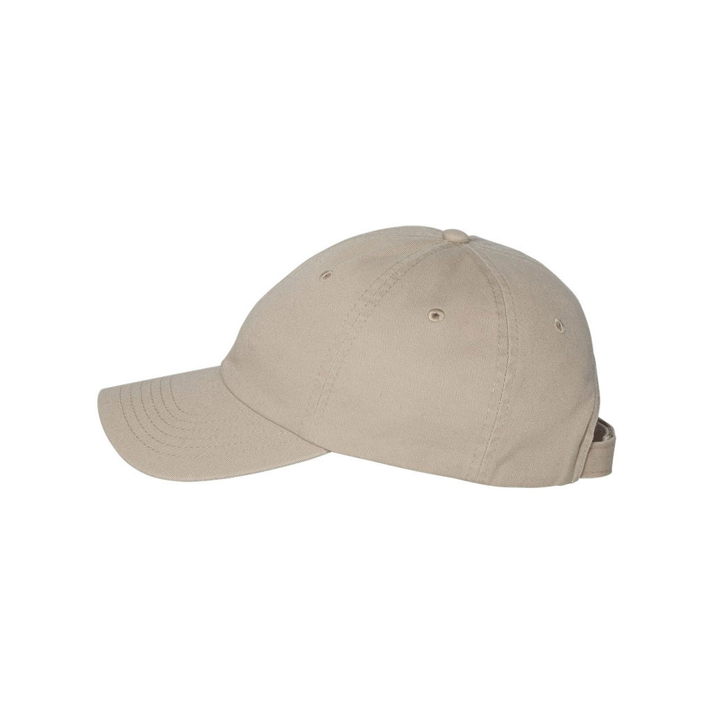 Valucap Khaki Unstructured Washed Chino Twill Cap