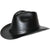 OccuNomix Black Cowboy Style Hard Hat (Ratchet Suspension)