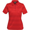 Stormtech Women's Bright Red/Dark Red Vibe Performance Polo
