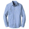 Port Authority Men's Light Blue Slub Chambray Shirt