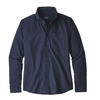 Patagonia Men's Classic Navy Long Sleeve Vjosa River Pima Cotton Shirt