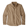 Patagonia Men's Mojave Khaki Long Sleeve Vjosa River Pima Cotton Shirt