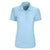Greg Norman Women's Blue Mist Heather Play Dry Solid Polo