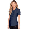 Greg Norman Women's Navy Heather Play Dry Solid Polo