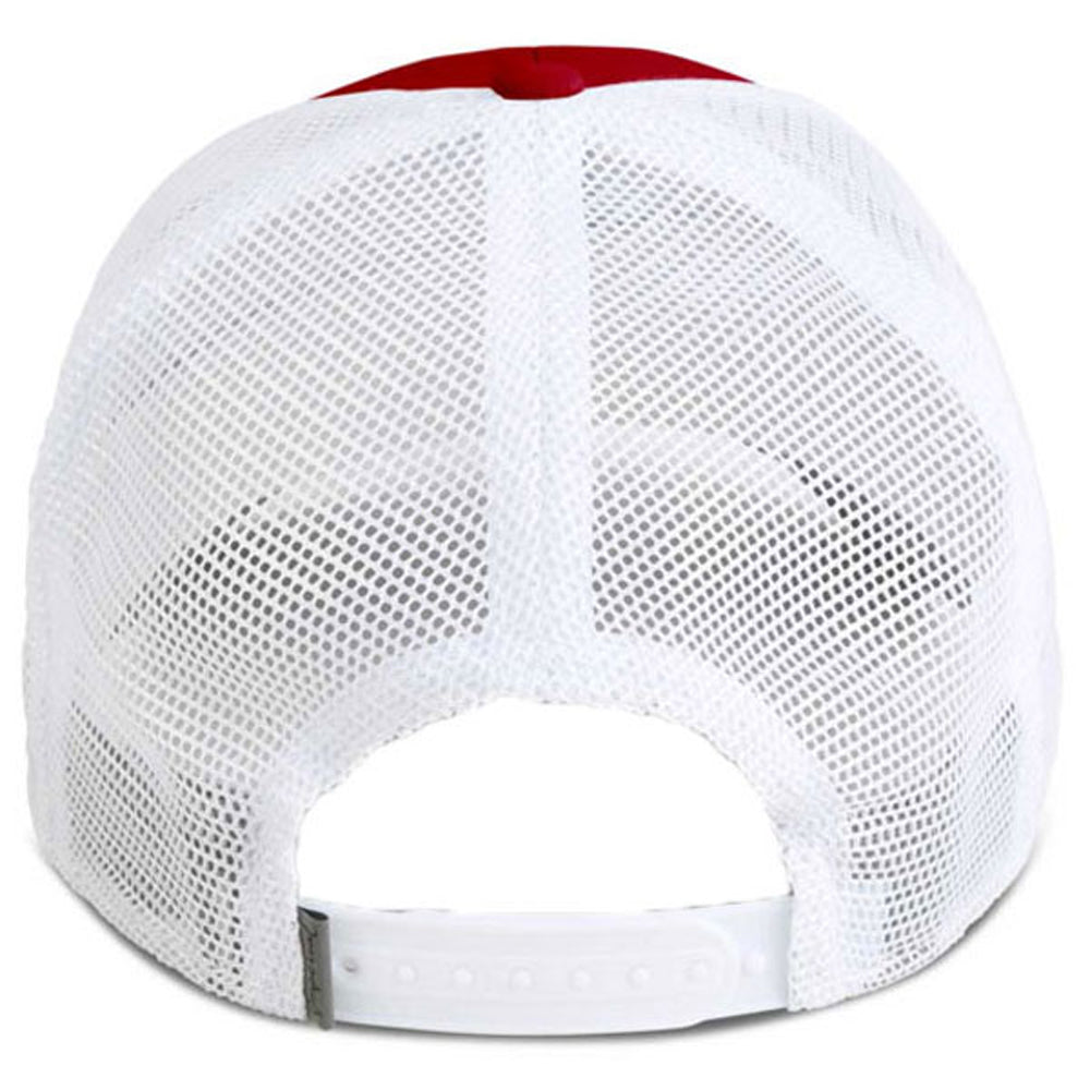 Imperial Red White Structured Performance Meshback Cap
