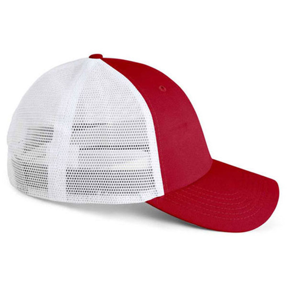 Imperial Red White Structured Performance Meshback Cap