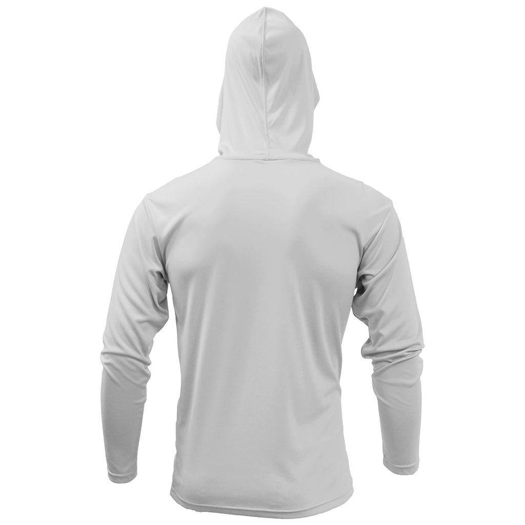 BAW Men's Silver Xtreme-Tek Long Sleeve Hood