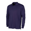 BAW Men's Purple Xtreme Tek Long Sleeve Polo