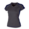 BAW Women's Charcoal/Navy Xtreme Tek Sideline T-Shirt