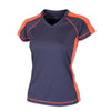 BAW Women's Charcoal/Neon Orange Xtreme Tek Sideline T-Shirt