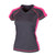 BAW Women's Charcoal/Neon Pink Xtreme Tek Sideline T-Shirt