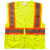 Xtreme Visibility Unisex Yellow DOT Class 2 Contrast Stripe Zip Vest