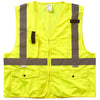 Xtreme Visibility Unisex Yellow Surveyor Class 2 Zip Vest