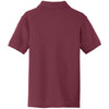 Port Authority Youth Burgundy Core Classic Pique Polo
